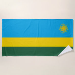 Toalla De Playa Bandera de Ruanda