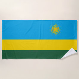 Toalla De Playa Bandera de Ruanda (Ruanda) (País Africano)