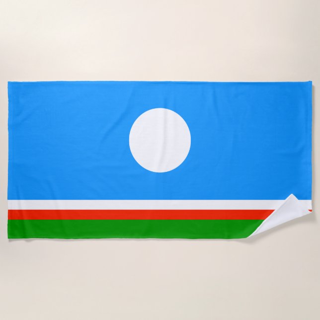 Toalla De Playa Bandera de Saja (Anverso)