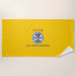 Toalla De Playa Bandera de San Bernardino (California)