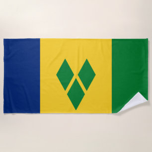 Toalla De Playa Bandera de San Vicente