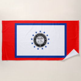 Toalla De Playa Bandera de Savannah (Georgia)