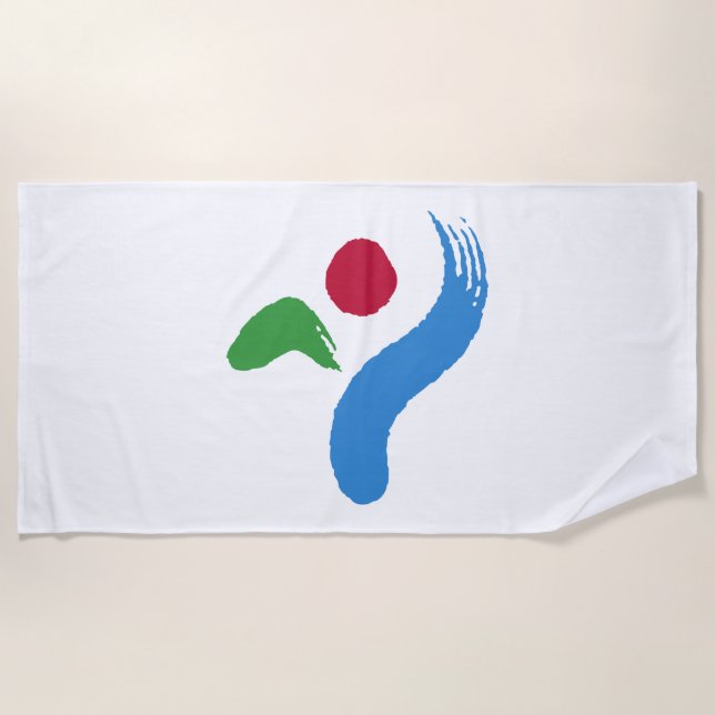 Toalla De Playa Bandera de Seúl (Corea del Sur) (Anverso)