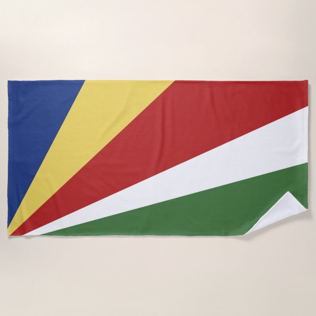 Toalla De Playa Bandera de Seychelles (Anverso)