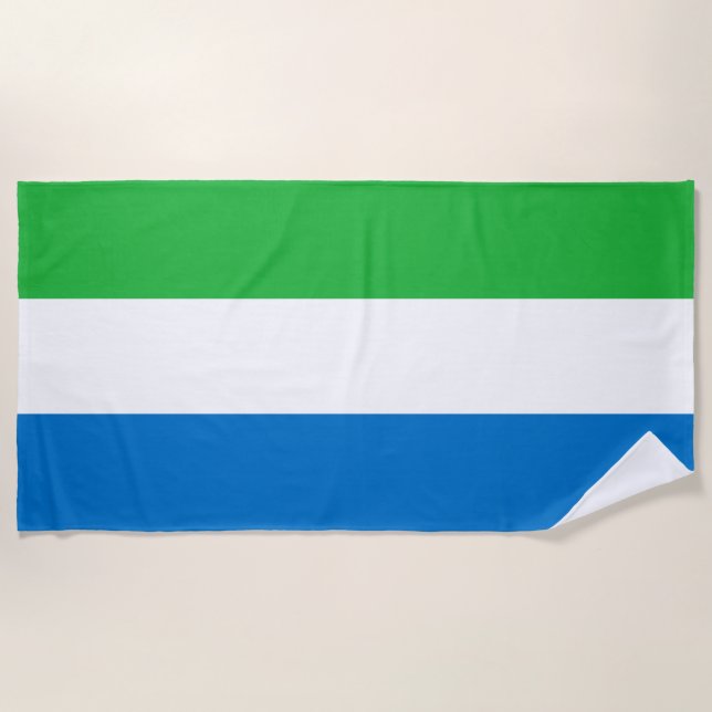 Toalla De Playa Bandera de Sierra Leona (Anverso)
