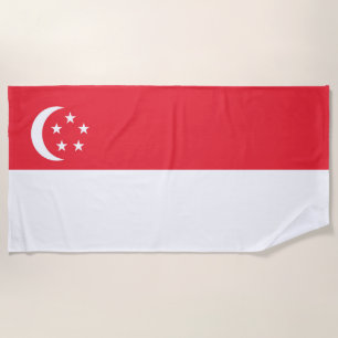 Toalla De Playa Bandera de Singapur