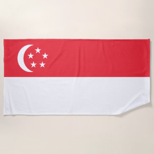 Toalla De Playa Bandera de Singapur