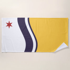 Toalla De Playa Bandera de South Bend (Indiana)