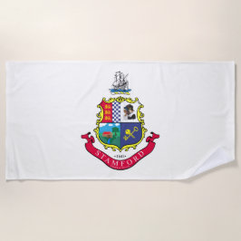 Toalla De Playa Bandera de Stamford (Connecticut)