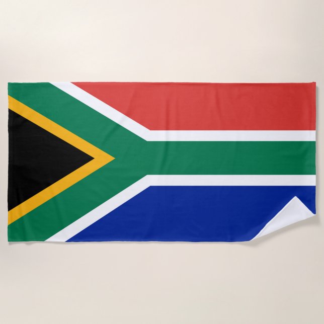 Toalla De Playa Bandera de Sudáfrica (Anverso)
