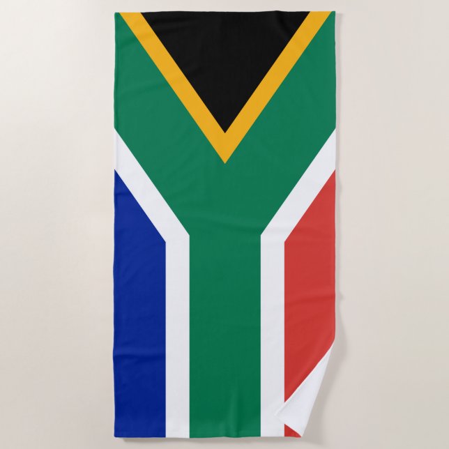 Toalla De Playa Bandera de Sudáfrica (Anverso)