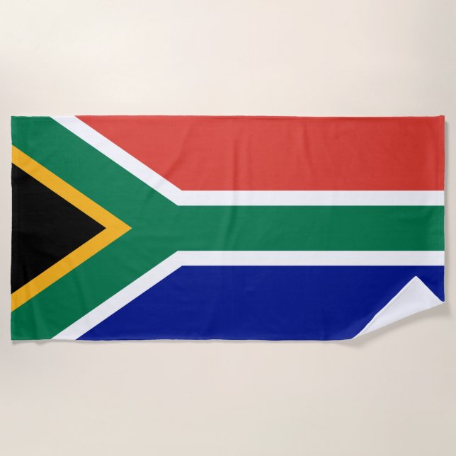 Toalla De Playa Bandera de Sudáfrica (Anverso)