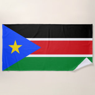 Toalla De Playa Bandera de Sudán del Sur