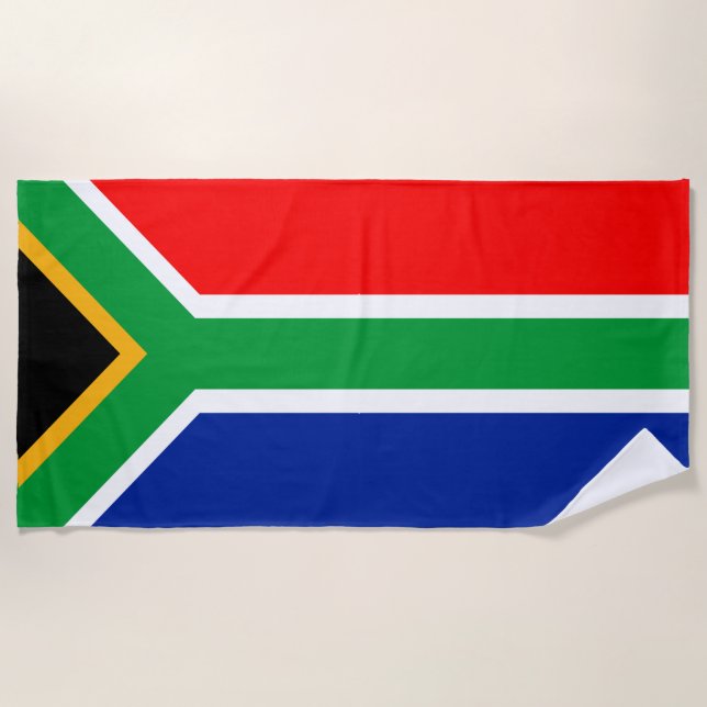 Toalla De Playa Bandera de Suráfrica (Anverso)