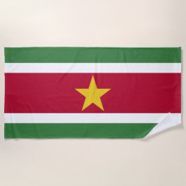 Toalla De Playa Bandera de Surinam