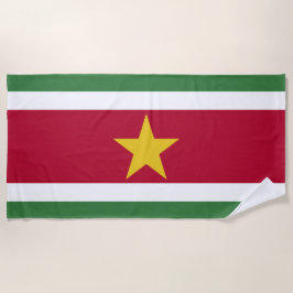 Toalla De Playa Bandera de Surinam