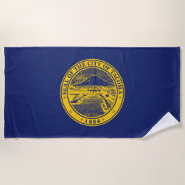 Toalla De Playa Bandera de Tacoma (Ciudad de Washington)