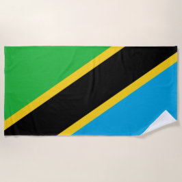 Toalla De Playa Bandera de Tanzania