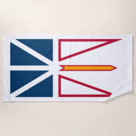 Toalla De Playa Bandera de Terranova y Labrador (Canadá)