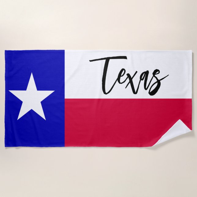 Toalla De Playa Bandera de Texas (Anverso)