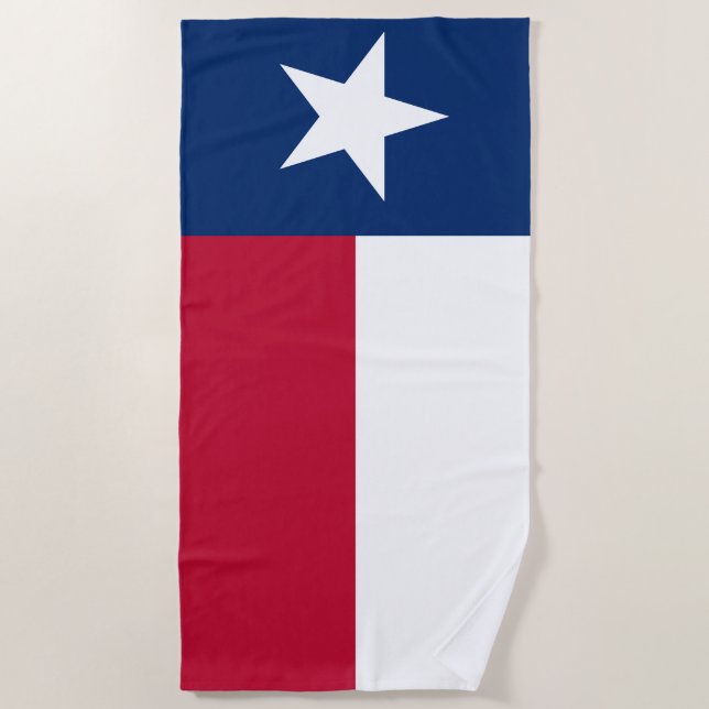 Toalla De Playa Bandera de Texas (Anverso)