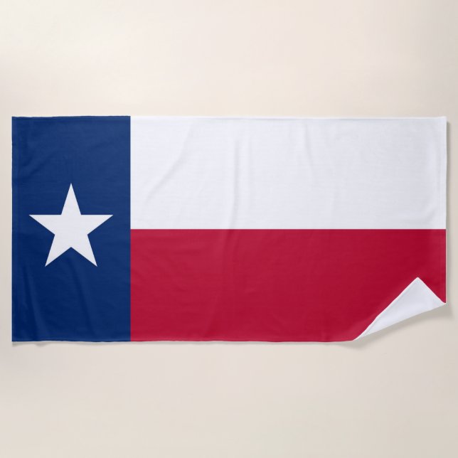 Toalla De Playa Bandera de Texas (Anverso)
