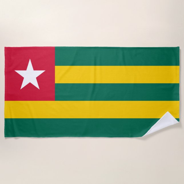 Toalla De Playa Bandera de Togo (Anverso)
