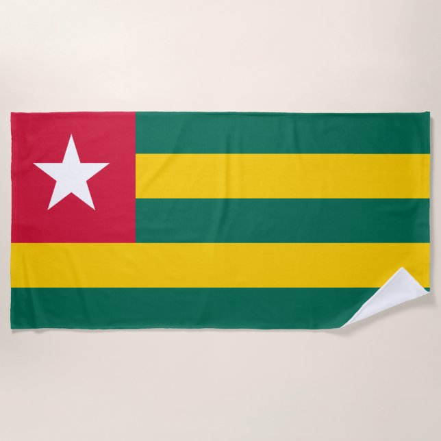Toalla De Playa Bandera de Togo (Anverso)