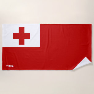 Toalla De Playa Bandera de Tonga espléndida patriótica