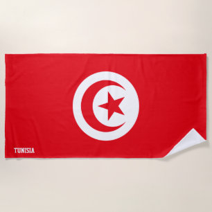 Toalla De Playa Bandera de Túnez espléndido patriótico