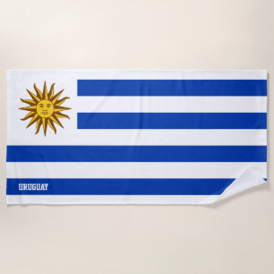 Toalla De Playa Bandera de Uruguay espléndida patriótica