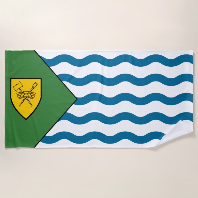 Toalla De Playa Bandera de Vancouver (British Columbia, Canadá) (Anverso)