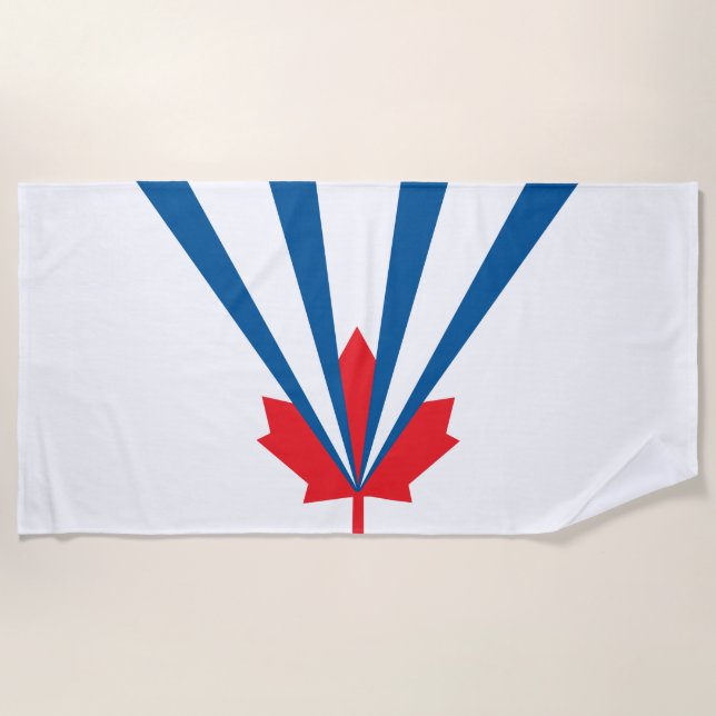 Toalla De Playa Bandera de Vaughan (Ontario, Canadá) (Anverso)