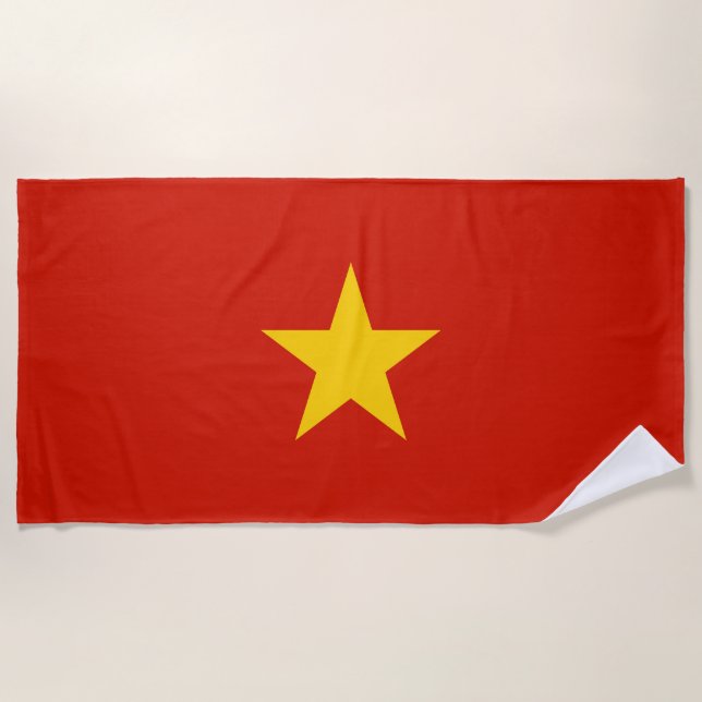 Toalla De Playa Bandera de Vietnam (Anverso)