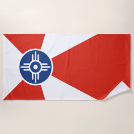 Toalla De Playa Bandera de Wichita (Kansas, Estados Unidos)