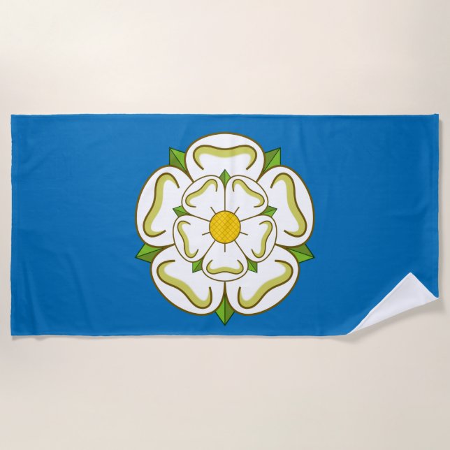 Toalla De Playa Bandera de Yorkshire (condado de Inglés) (Anverso)