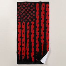 Toalla De Playa Bandera del Demonio