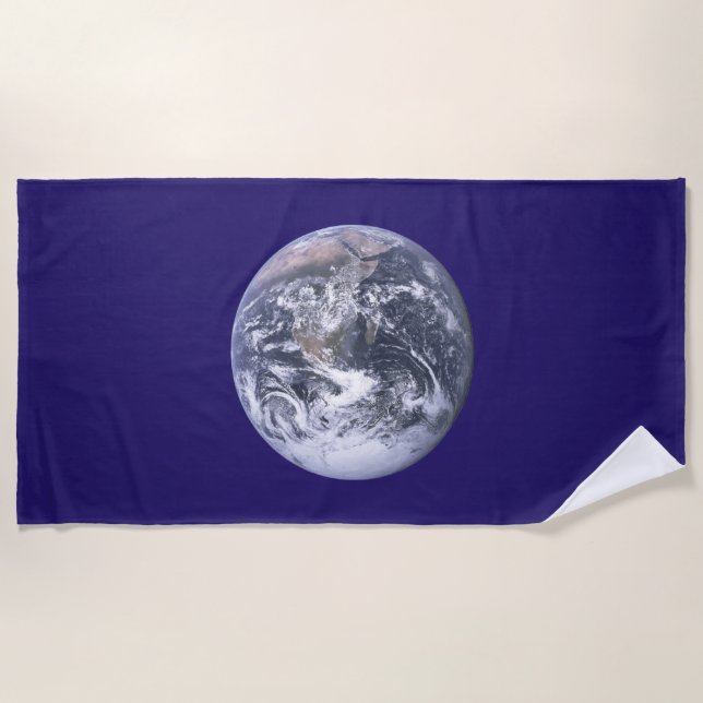 Toalla De Playa Bandera del Día de la Tierra (Anverso)