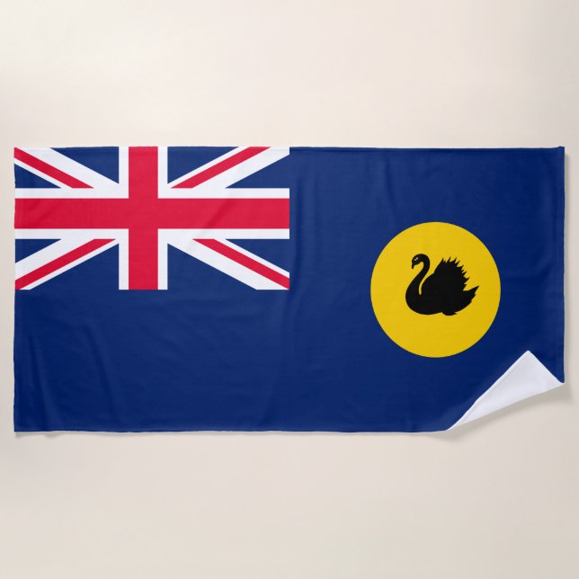 Toalla De Playa Bandera del Estado de Australia Occidental (Anverso)