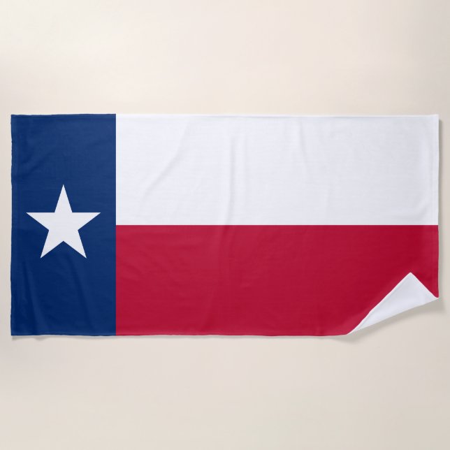 Toalla De Playa Bandera del estado de Texas (Anverso)