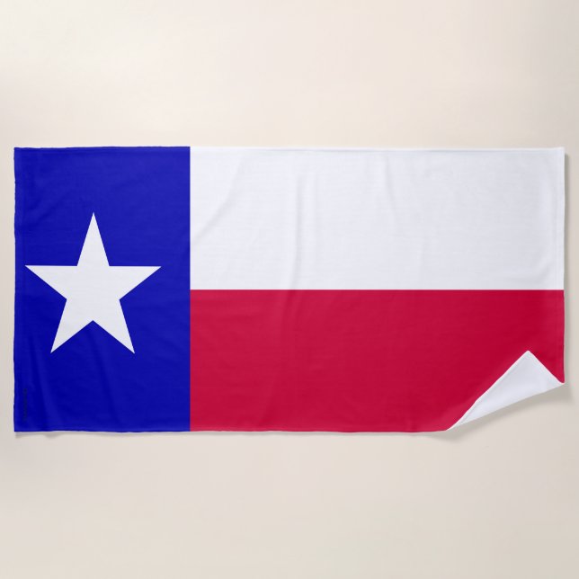 Toalla De Playa Bandera del estado de Texas (Anverso)