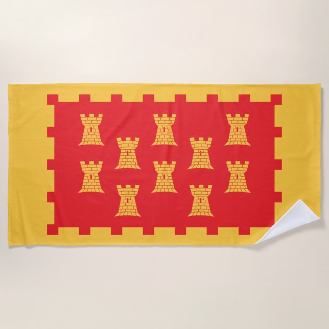 Toalla De Playa Bandera del Gran Manchester (condado del Reino Uni (Anverso)
