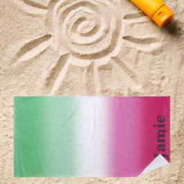 Toalla De Playa Bandera del Orgullo Abrosexual de Gradiente