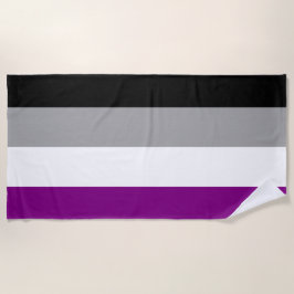 Toalla De Playa Bandera del Orgullo Asexual (As) (Asexualidad)