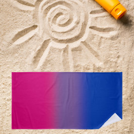 Toalla De Playa Bandera del Orgullo Bisexual Gradiente - Bandera B