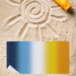 Toalla De Playa Bandera del Orgullo de AroAce gradiente - Bandera 