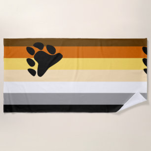 Toalla De Playa Bandera del Orgullo de Osos