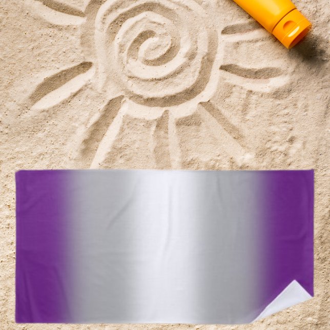 Toalla De Playa Bandera del Orgullo Greysexual Gradiente - Bandera (Subido por el creador)