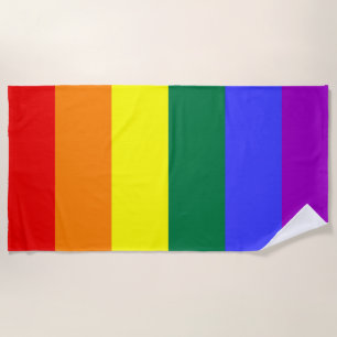 Toalla De Playa Bandera del Orgullo Iris