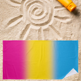 Toalla De Playa Bandera del Orgullo Pansexual de Gradiente - Bande